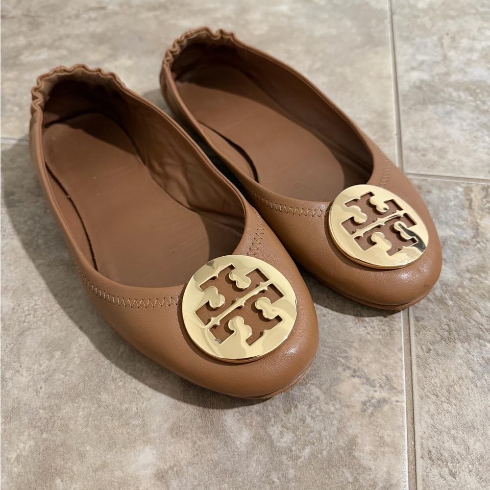 Tory Burch Tory Burch Minnie Travel Ballet With Powder Coated Logo
